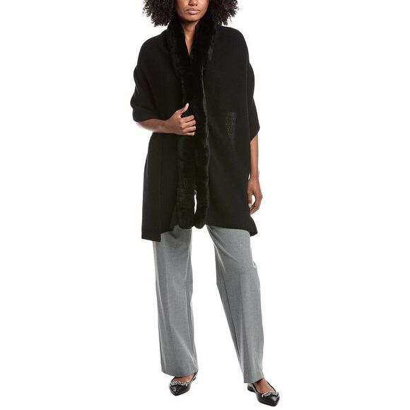 Forte Cashmere Wrap Black